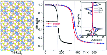 Graphical abstract: A new phase of the two-dimensional ReS2 sheet with tunable magnetism