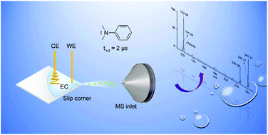 Graphical abstract: Real-time mass-spectrometric screening of droplet-scale electrochemical reactions