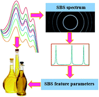 Graphical abstract: An efficient method for discriminating four important edible oils based on stimulated Brillouin scattering spectroscopy
