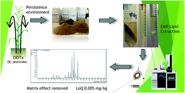 Graphical abstract: Determination of 23 organochlorine pesticides in animal feeds by GC-MS/MS after QuEChERS with EMR-lipid clean-up