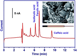 Graphical abstract: Determination of three phenolic acids in Cimicifugae rhizoma by capillary electrophoresis with a graphene–phenolic resin composite electrode