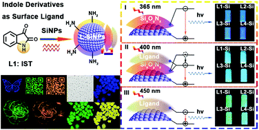 Graphical abstract: Excitation-wavelength-dependent photoluminescence of silicon nanoparticles enabled by adjustment of surface ligands