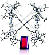 Graphical abstract: A luminescent [Pd4Ru8]24+ supramolecular cage