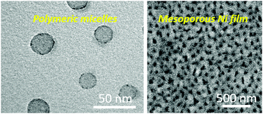 Graphical abstract: Electrochemical deposition of large-sized mesoporous nickel films using polymeric micelles