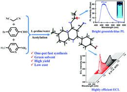Graphical abstract: Facile synthesis and efficient electrochemiluminescence of a readily accessible pyridopyrimidine