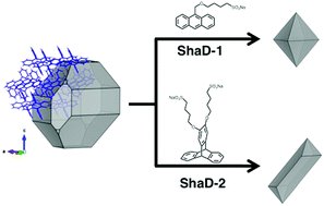 Graphical abstract: Aryl amphiphile shape-directors for shape-controlled synthesis of organic semiconductor particles
