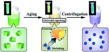 Graphical abstract: Separation of mono-dispersed CH3NH3PbBr3 perovskite quantum dots via dissolution of nanocrystals