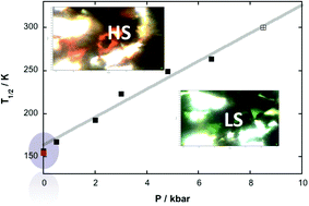 Graphical abstract: Pressure-induced switching properties of the iron(iii) spin-transition complex [FeIII(3-OMeSalEen)2]PF6