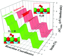 Graphical abstract: Tuning oxygen electrocatalysis via strain on LaNiO3(001)