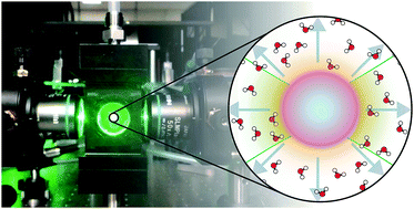 Graphical abstract: Measuring the size and complex refractive index of an aqueous aerosol particle using electromagnetic heating and cavity-enhanced Raman scattering