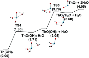 Graphical abstract: Mononuclear thorium halide clusters ThX4 (X = F, Cl): gas-phase hydrolysis reactions