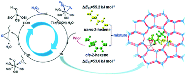 Graphical abstract: Insight into the stereoselectivity of TS-1 in epoxidation of cis/trans-2-hexene: a computational study