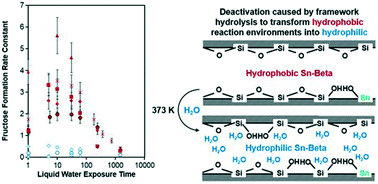 Graphical abstract: Deactivation of Sn-Beta zeolites caused by structural transformation of hydrophobic to hydrophilic micropores during aqueous-phase glucose isomerization