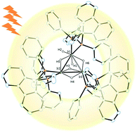 Graphical abstract: Synthesis of di- and trinuclear iridium polyhydride complexes surrounded by light-absorbing ligands