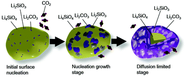 Graphical abstract: Kinetic analysis for cyclic CO2 capture using lithium orthosilicate sorbents derived from different silicon precursors