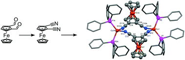 Graphical abstract: Cyanoferrocenes as redox-active metalloligands for coordination-driven self-assembly