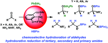 Graphical abstract: POCN Ni(ii) pincer complexes: synthesis, characterization and evaluation of catalytic hydrosilylation and hydroboration activities