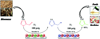 Graphical abstract: Single pot selective hydrogenation of furfural to 2-methylfuran over carbon supported iridium catalysts