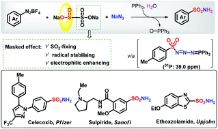 Graphical abstract: Metal-free construction of primary sulfonamides through three diverse salts