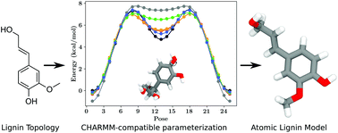 Graphical abstract: Systematic parameterization of lignin for the CHARMM force field