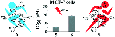 Graphical abstract: Preparation of NIR absorbing axial substituted tin(iv) porphyrins and their photocytotoxic properties