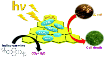 Graphical abstract: Microwave assisted in situ decoration of a g-C3N4 surface with CdCO3 nanoparticles for visible light driven photocatalysis