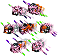 Graphical abstract: Various types of non-covalent interactions contributing towards crystal packing of halogenated diphospha-dicarbaborane with an open pentagonal belt