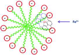 Graphical abstract: Self-assembled nanocontainer mediated oxidation of Fe(ii) by Cu(ii)–neocuproine complex: a model system to emulate electron transfer proteins