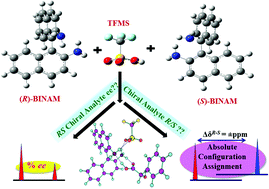 Graphical abstract: A simple ternary ion-pair complexation protocol for testing the enantiopurity and the absolute configurational analysis of acid and ester derivatives