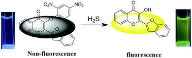 Graphical abstract: A novel 3-hydroxychromone fluorescent probe for hydrogen sulfide based on an excited-state intramolecular proton transfer mechanism