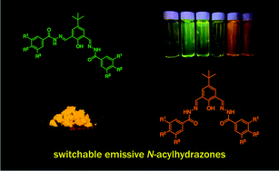Graphical abstract: Conformation-induced light emission switching of N-acylhydrazone systems