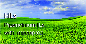 Graphical abstract: Synthesis and properties of ionic liquids based on mecoprop