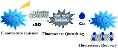 Graphical abstract: Coumarin–graphene turn-on fluorescent probe for femtomolar level detection of copper(ii)