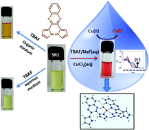 Graphical abstract: Revisiting the fluoride binding behaviour of dipyrrolylquinoxaline in aqueous medium: a copper ion mediated approach