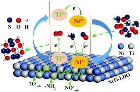 Graphical abstract: NOx removal by selective catalytic reduction with ammonia over hydrotalcite-derived NiTi mixed oxide