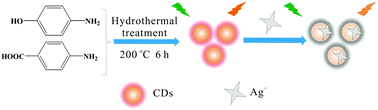 Graphical abstract: Facile preparation of orange-emissive carbon dots for the highly selective detection of silver ions