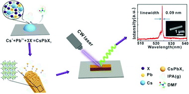 Graphical abstract: Continuous wave pumped single-mode nanolasers in inorganic perovskites with robust stability and high quantum yield