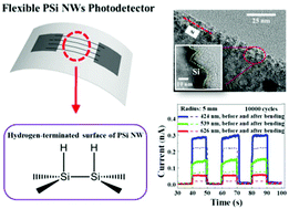 Graphical abstract: Flexible multi-wavelength photodetector based on porous silicon nanowires