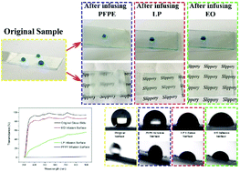 Graphical abstract: Biomimetic self-slippery and transferable transparent lubricant-infused functional surfaces