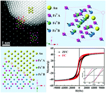 Graphical abstract: Atomic-scale imaging of the ferrimagnetic/diamagnetic interface in Au-Fe3O4 nanodimers and correlated exchange-bias origin