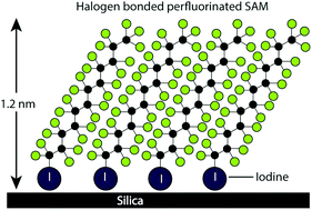 Graphical abstract: Ultralow surface energy self-assembled monolayers of iodo-perfluorinated alkanes on silica driven by halogen bonding