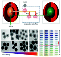 Graphical abstract: Bandgap-controlled hollow polyaniline nanostructures synthesized by Mn-dependent nano-confined polymerization