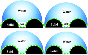 Graphical abstract: Water super-repellent behavior of semicircular micro/nanostructured surfaces