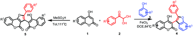 Graphical abstract: FeCl3 or MeSO3H-promoted multicomponent reactions for facile synthesis of structurally diverse furan analogues