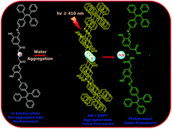 Graphical abstract: Tetraphenylethylene conjugated p-hydroxyphenacyl: fluorescent organic nanoparticles for the release of hydrogen sulfide under visible light with real-time cellular imaging