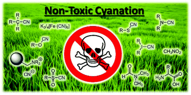 Graphical abstract: Non-toxic cyanide sources and cyanating agents