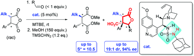 Graphical abstract: Synthesis of α-alkylated γ-butyrolactones with concomitant anhydride kinetic resolution using a sulfamide-based catalyst