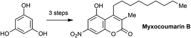 Graphical abstract: Synthesis and initial biological evaluation of myxocoumarin B