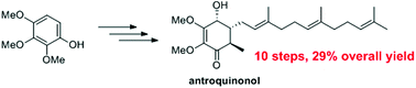 Graphical abstract: Total synthesis of (±)-antroquinonol