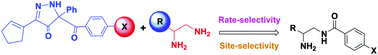 Graphical abstract: Computational insight into the mechanism and origins of high selectivities in the acylation of polyamines with 5-benzoyl-5-phenyl-1,5-dihydro-4H-pyrazol-4-one